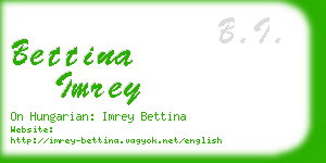 bettina imrey business card